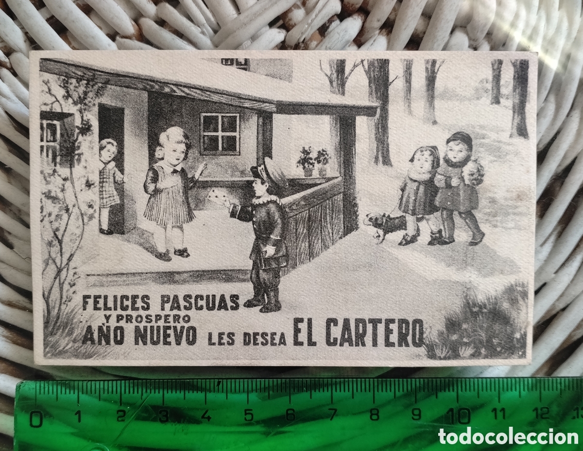 Postales: Tarjeta de Aguinaldo a&ntilde;os 50