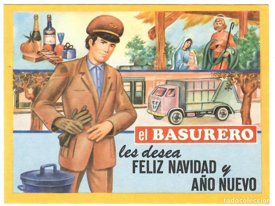 Postales: EL BASURERO LE DESEA FELIZ NAVIDAD Y A&Ntilde;O NUEVO / EDICIONES VIKINGO