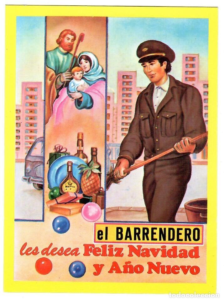 Postales: EL BARRENDERO LES DESEA FELIZ NAVIDAD Y A&Ntilde;O NUEVO / EDICIONES VIKINGO