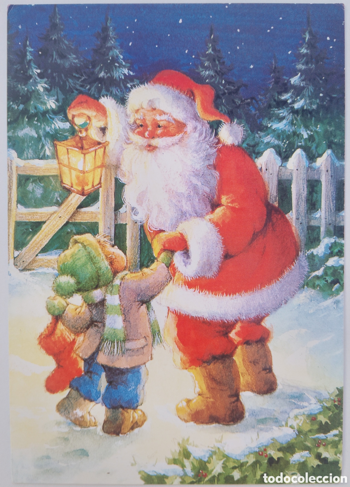 Postales: FELICITACI&Oacute;N NAVIDAD - EDICIONES HALLMARK - PAP&Aacute; NOEL NI&Ntilde;O