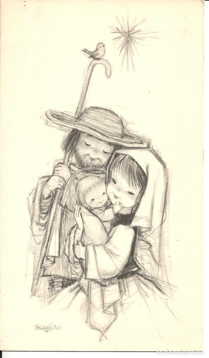 Postales: FELICITACION NAVIDAD *FERRANDIZ* - SUBI G-1560-1 - DIPTICA, 18,5X11 CM