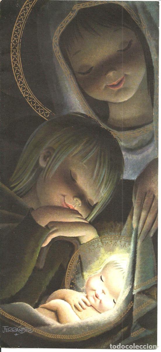 Postales: FELICITACION NAVIDAD *FERRANDIZ* - SUBI S-1556-1 - DIPTICA, GRANDE, 26X12 CM