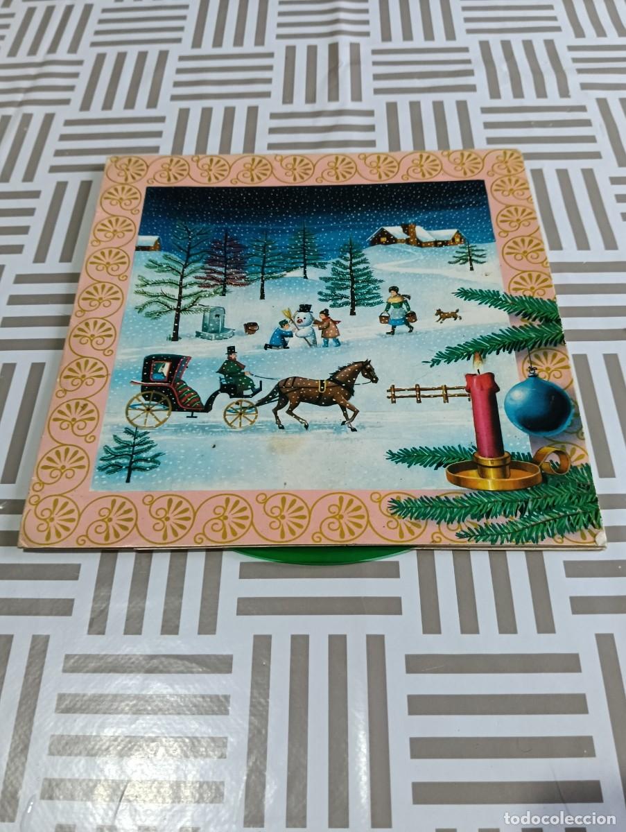 Postales: Tarjeta Felicitaci&oacute;n Navidad 1970 Jacint Parera - Flexidisco Verde &rdquo;El Desembre Congelat&rdquo; - DAF S.A.