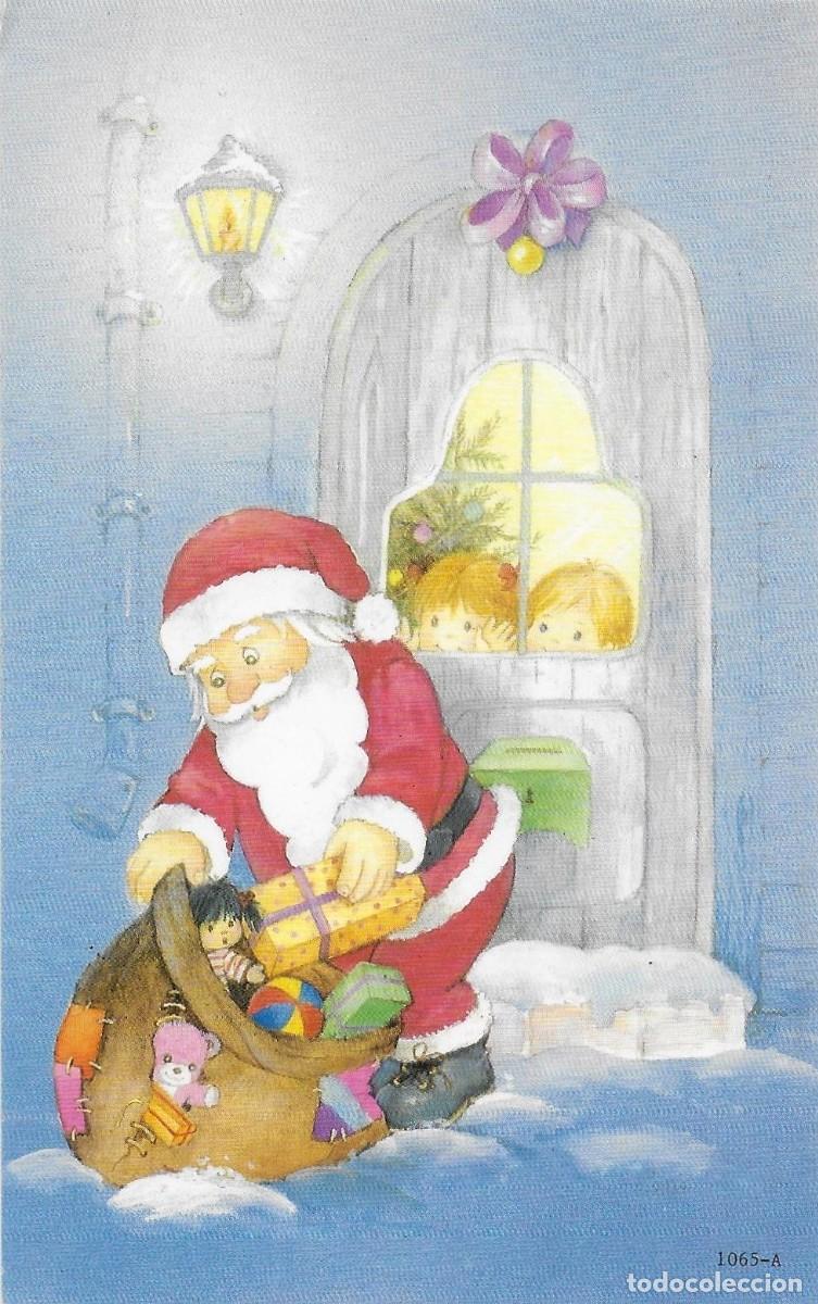 Postales: 7302Q - CONI (CONSTANZA) ESPIANDO A PAP&Aacute; NOEL POR LA VENTANA- N&ordm; 1065-A- 13,3X8,3 CM