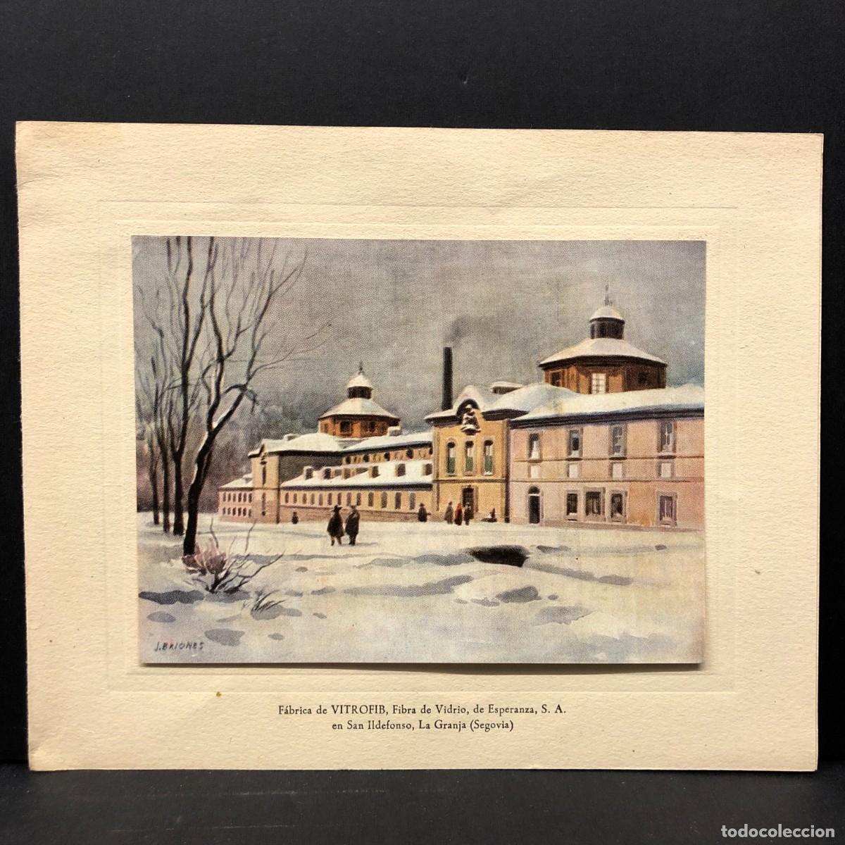 Postales: VITRODIB - FIBRIA DE VIDRIO - SAN ILDEFONSO, LA GRANJA (SEGOVIA) - F&Aacute;BRICA - FELICITACI&Oacute;N / 346