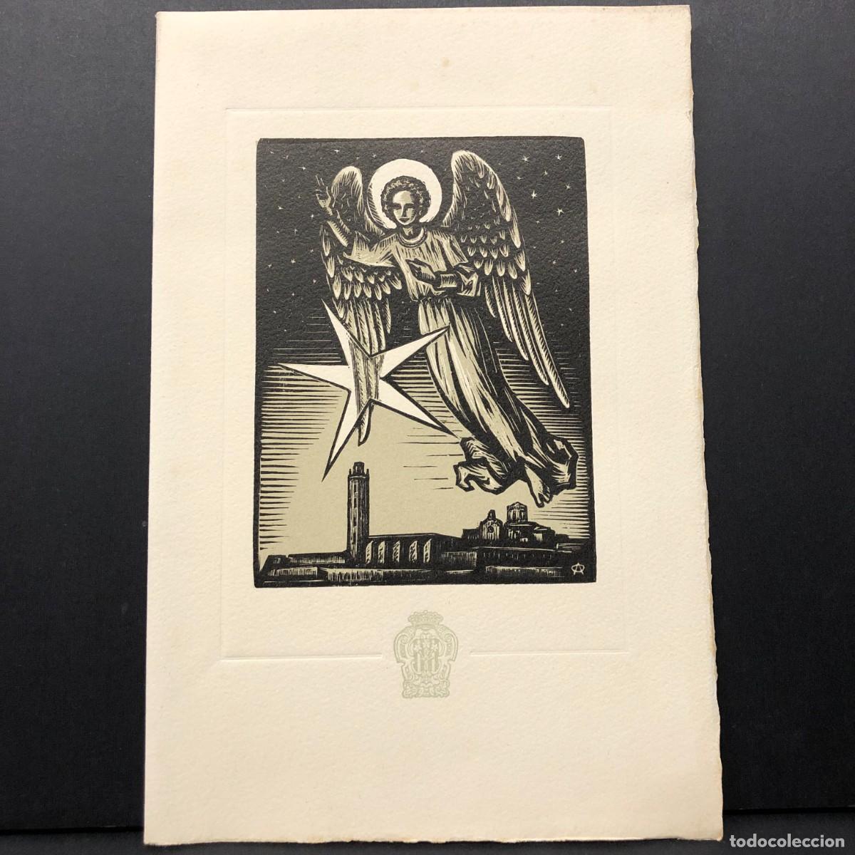 Postales: FELICITACI&Oacute;N NAVIDE&Ntilde;A - ANTONI OLL&Eacute; PINELL - LLEIDA - EL ALCALDE DE L&Eacute;RIDA - 1955 - RARA / 362