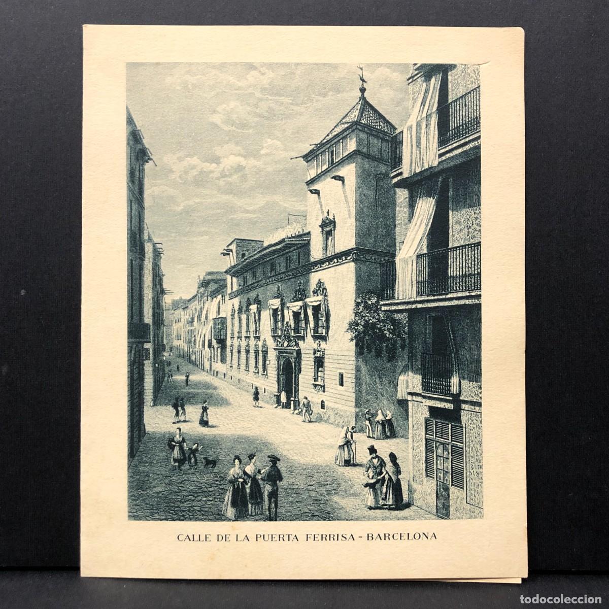 Postales: FELICITACI&Oacute;N NAVIDE&Ntilde;A - CALLE DE LA PUERTA FERRISA - BARCELONA - LA T&Eacute;RMICA S.A. - 1951 / 387