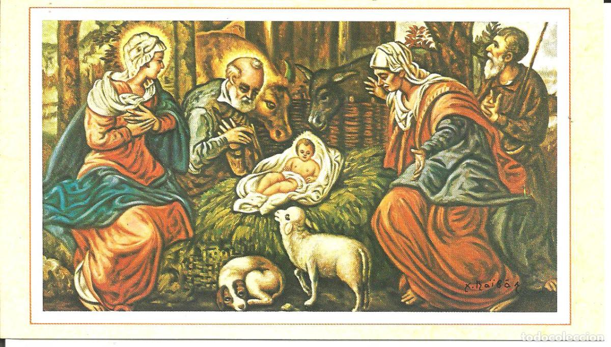 Postales: FELICITACION NAVIDAD ARTIS MUTI *NACIMIENTO* - DIPTICA