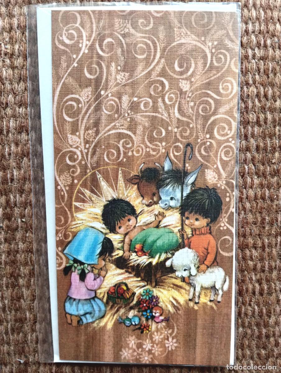 Postales: TARJETA DE NAVIDAD - BELEN - NACIMIENTO - SOBRE ORIGINAL - ED. AVET