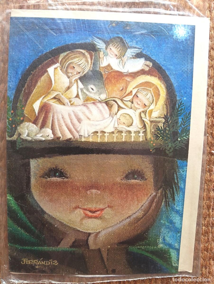Postales: FERRANDIZ - TARJETA DE NAVIDAD PRECINTADA + SOBRE ORIGINAL - BELEN - NACIMIENTO