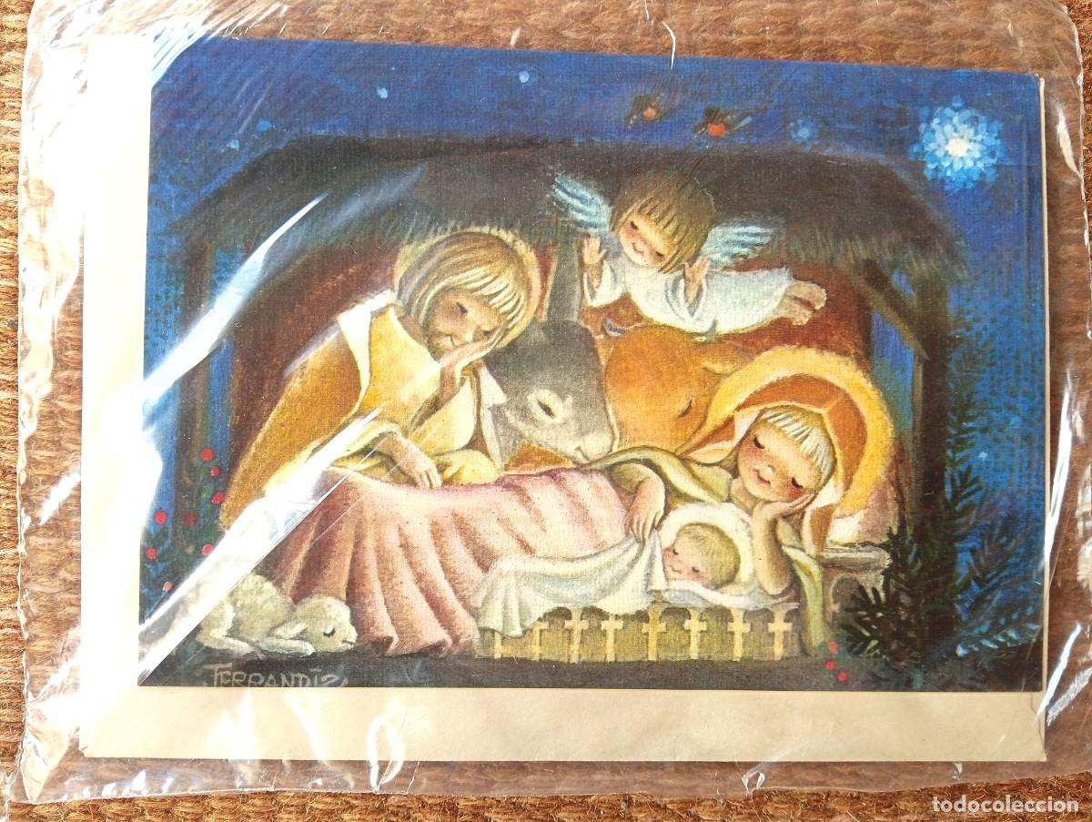 Postales: FERRANDIZ - TARJETA DE NAVIDAD PRECINTADA + SOBRE ORIGINAL - BELEN - NACIMIENTO