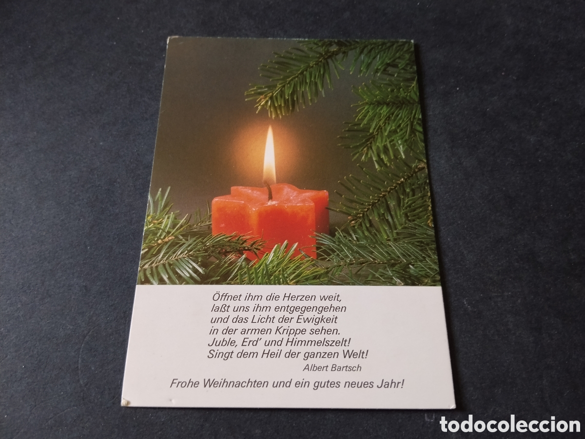 Postales: Postal navidad pensamiento de Albert Bartsch