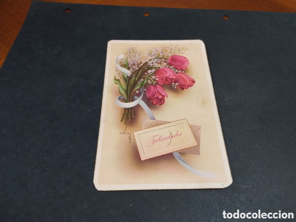 Postales: Postal felicidades, dirigida a stra Lolita Garc&iacute;a , Granada