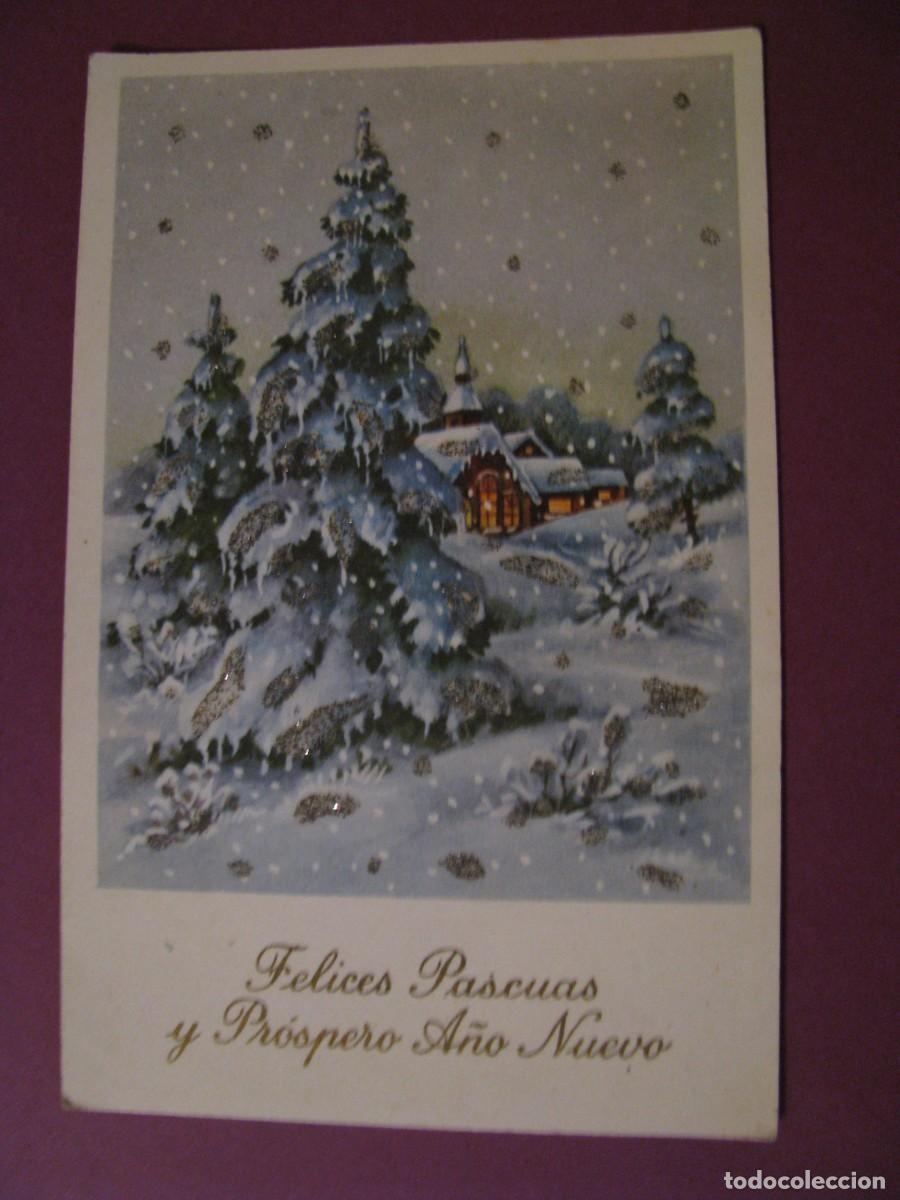 Postales: POSTAL DE NAVIDAD. ED. F.A.K.H. ESCRITA. LLEVA BRILLANTINA