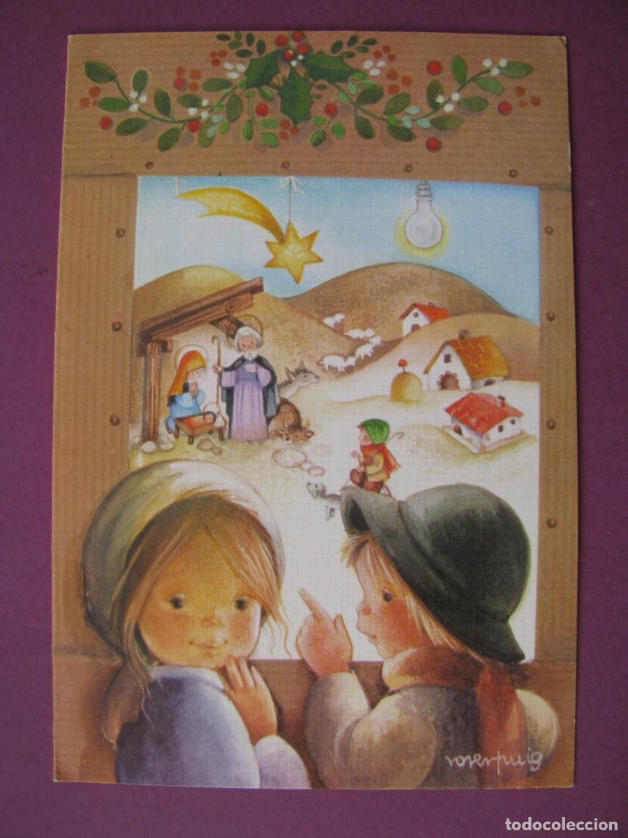 Postales: POSTAL DIPTICA DE IL. ROSER PUIG. SABADELL BETLEM 02.02.172.1 13X9 CM. ESCRITA 1977