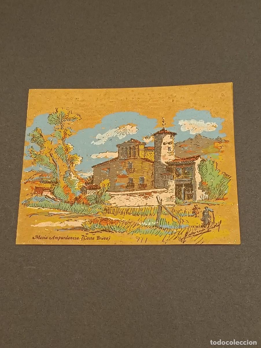 Postales: Antigua Felicitaci&oacute;n Navide&ntilde;a Villas Brusi - S'Agar&oacute; / San Pol (Costa Brava) - Masia Ampurdanesa por