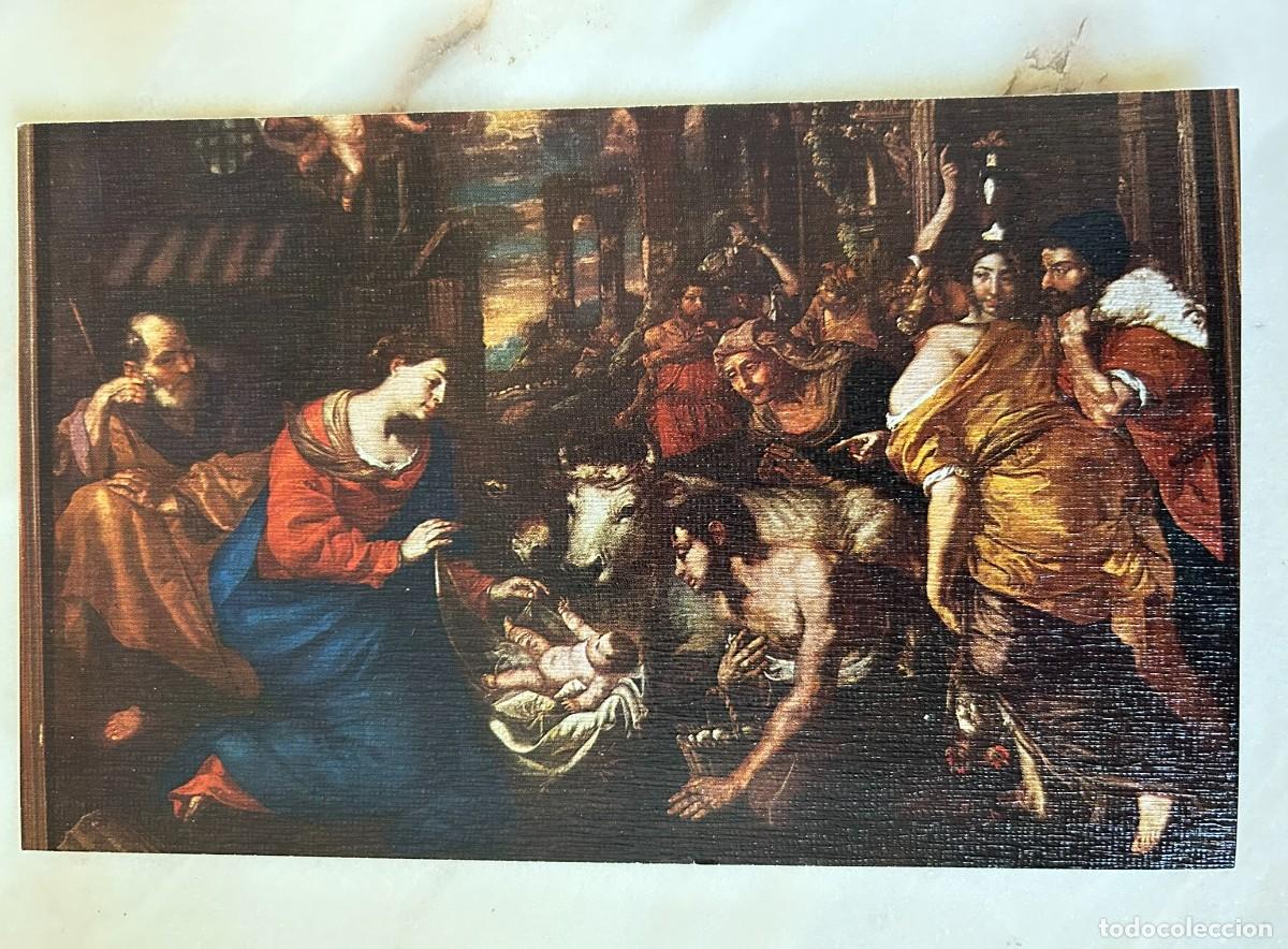 Postales: CHRISTMAS POSTAL NAVIDE&Ntilde;A ESCRITA EL 1974 - ADORACI&Oacute;N DE LOS PASTORES DE NICOLO DE SIMONE 1636-1655