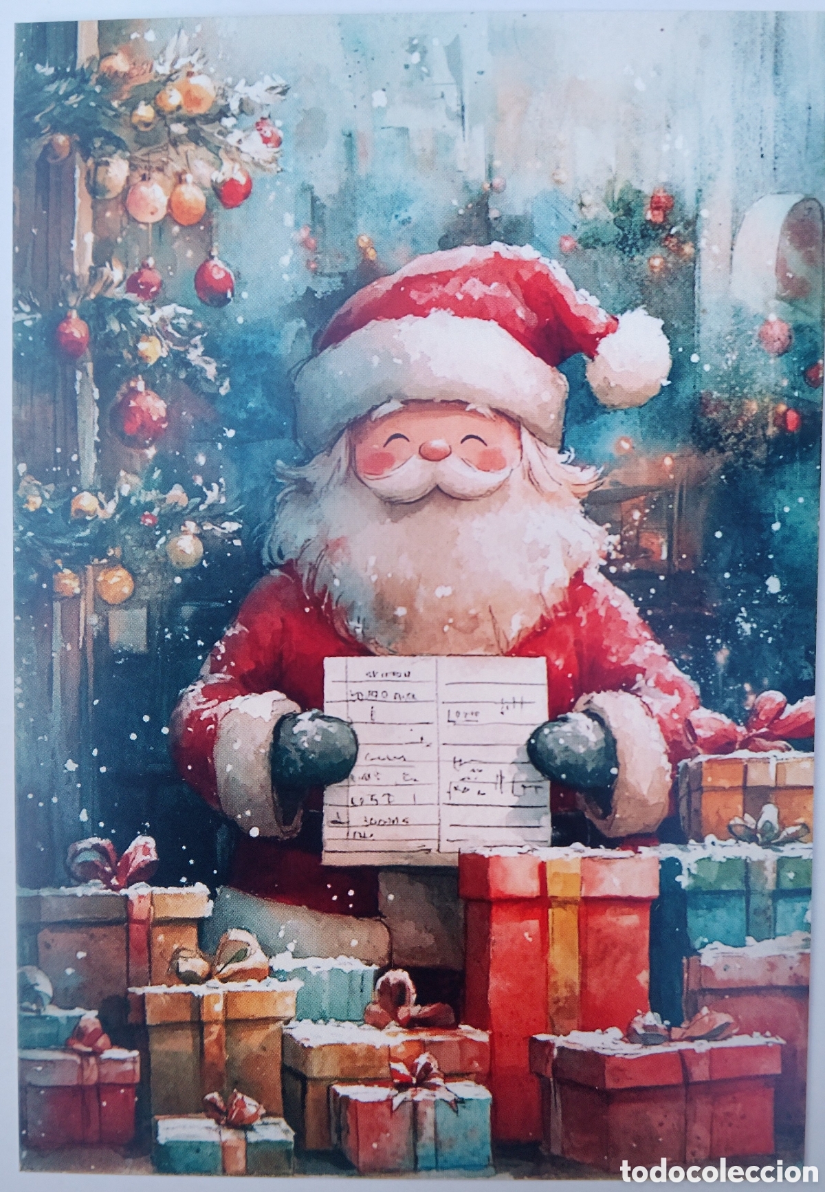 Postales: POSTAL NAVIDAD - PAP&Aacute; NOEL REGALOS - ESTILO ANTIGUO