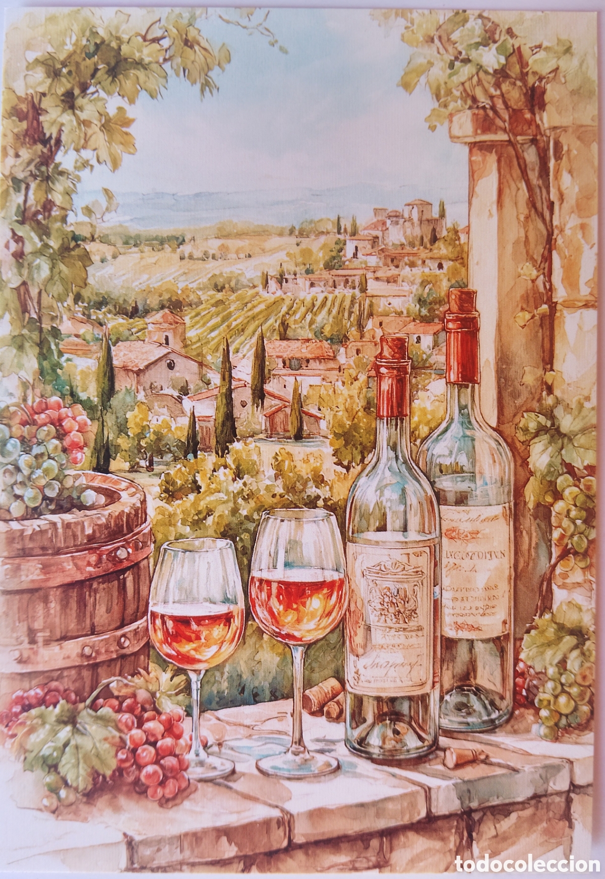Postales: POSTAL - PAISAJE ITALIANO BODEGA VINOS - ESTILO ANTIGUO