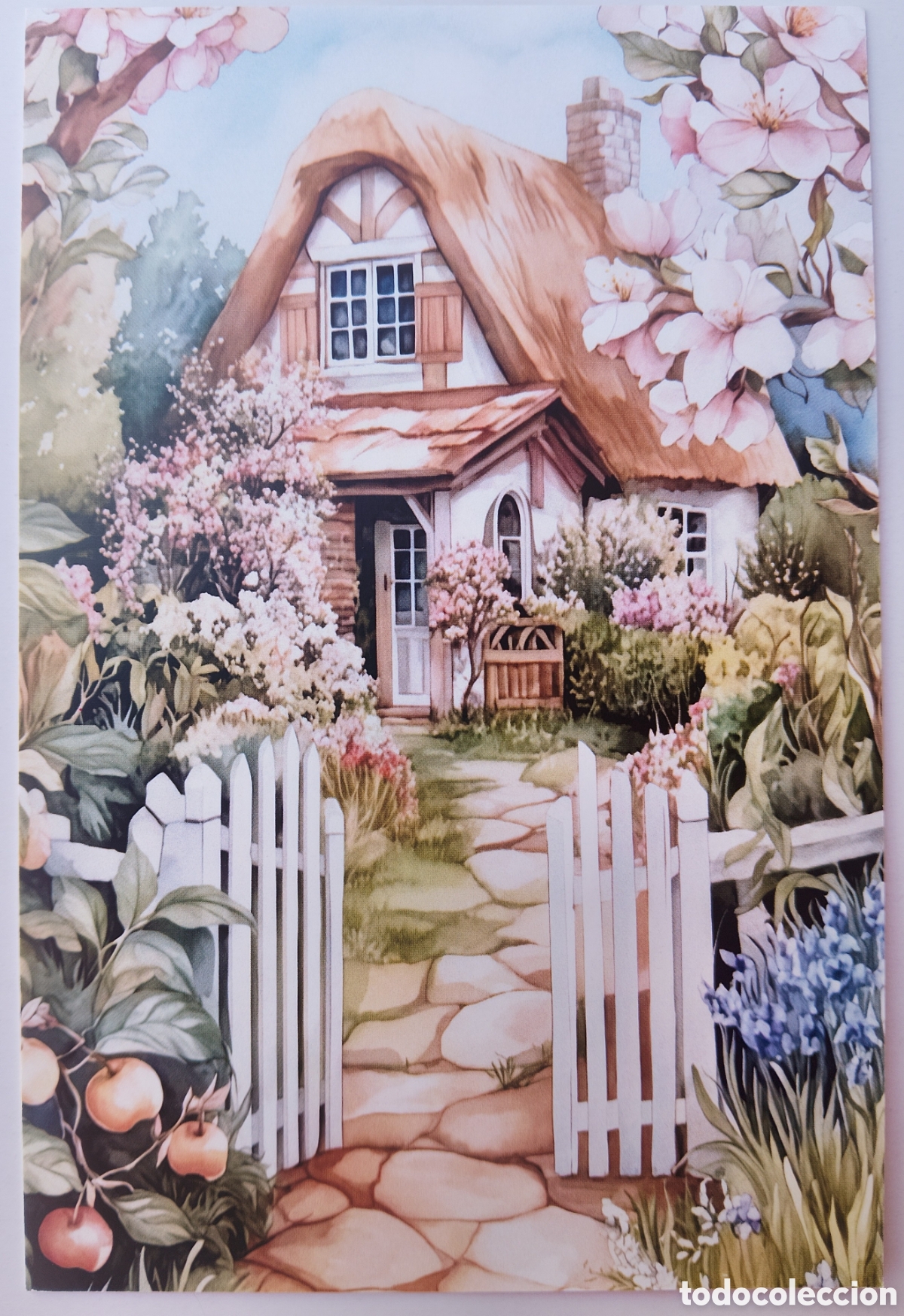Postales: POSTAL - CASA COTTAGE JARD&Iacute;N - ESTILO ANTIGUO