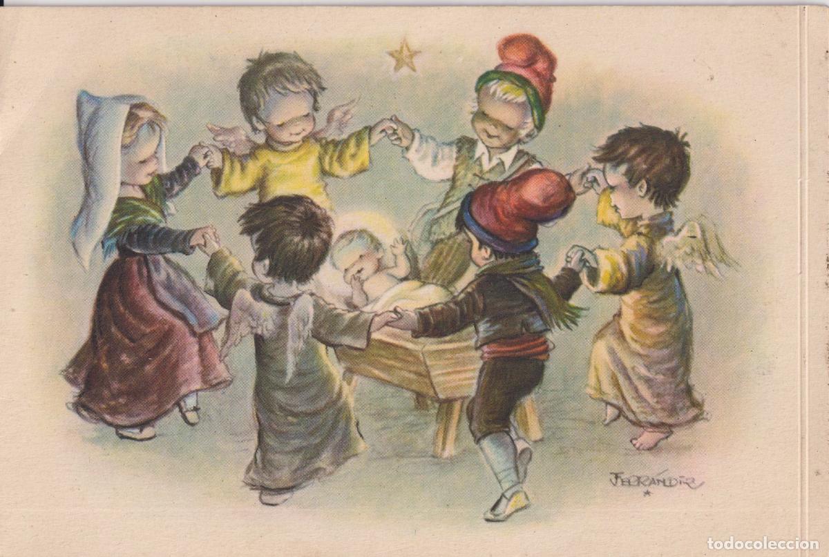 Postales: ILUSTRADOR: FERRANDIZ, EL BELEN &ndash; SUBI, CREACIONES DIZ &ndash; D&Iacute;PTICO ESCRITO (10,5X16)