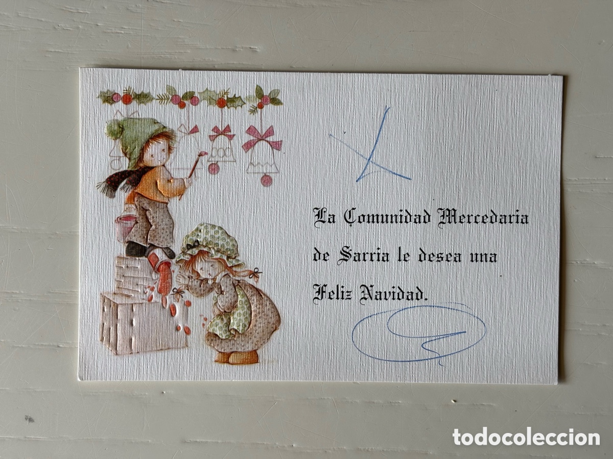 Postales: Tarjeta Navidad Comunidad Mercedaria ORTIZ A&ntilde;os 80