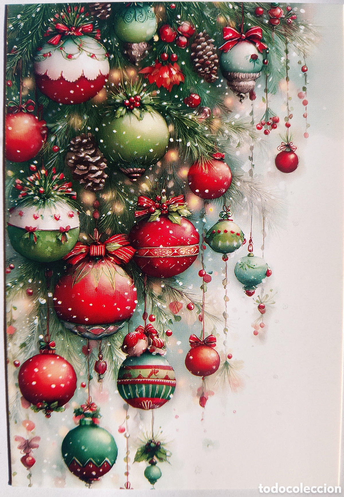 Postales: POSTAL NAVIDAD - BOLAS ADORNOS - ESTILO ANTIGUO