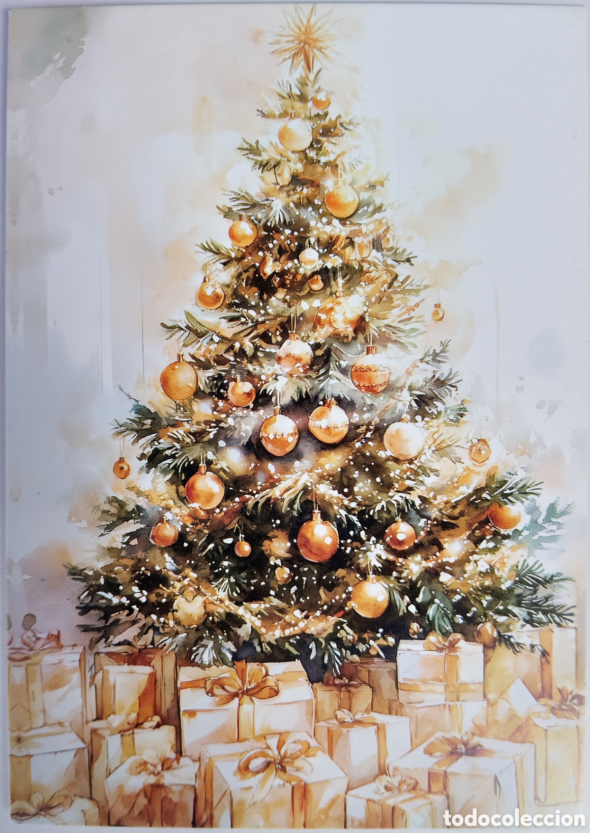 Postales: POSTAL NAVIDAD - &Aacute;RBOL REGALOS - ESTILO ANTIGUO