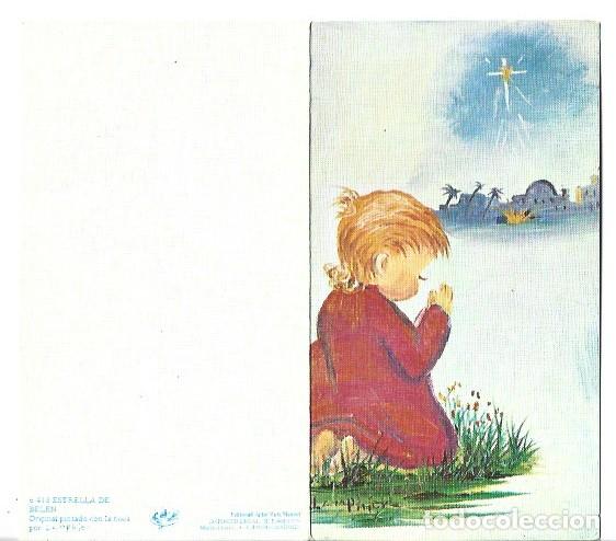 Postales: &rdquo; ESTRELLA DE BELEN &rdquo; - ORIGINAL PINTADO CON LA BOCA.- (OFERTA 3X2), LLEVA 3 Y PAGA 2