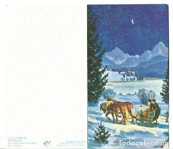 Postales: &rdquo; NOCHE DE ESTRELLAS &rdquo; - ORIGINAL PINTADO CON LA BOCA.- (OFERTA 3X2), LLEVA 3 Y PAGA 2