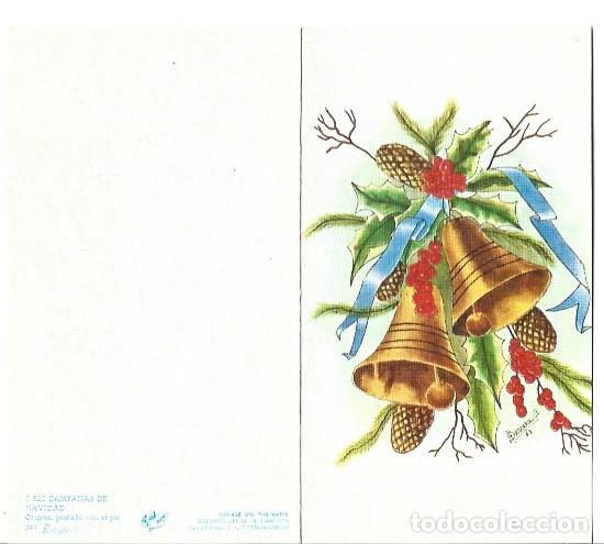 Postales: &rdquo; CAMPANAS DE NAVIDAD &rdquo; - ORIGINAL PINTADO CON EL PIE.- (OFERTA 3X2), LLEVA 3 Y PAGA 2