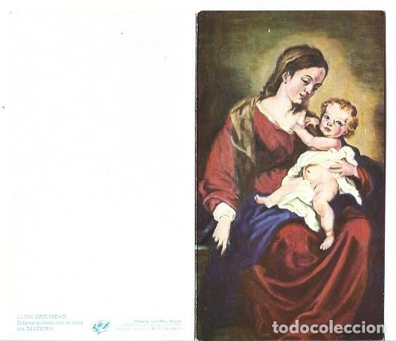 Postales: &rdquo; NATIVIDAD &rdquo; - ORIGINAL PINTADO CON LA BOCA.- (OFERTA 3X2), LLEVA 3 Y PAGA 2