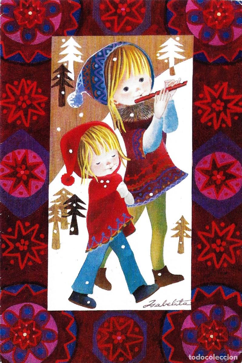Postales: 0940K - ISABELITA - TRANSEUNTES DE NAVIDAD - EDICIONES CIRO 409.3 - DIPTICA 16X10,5 CM