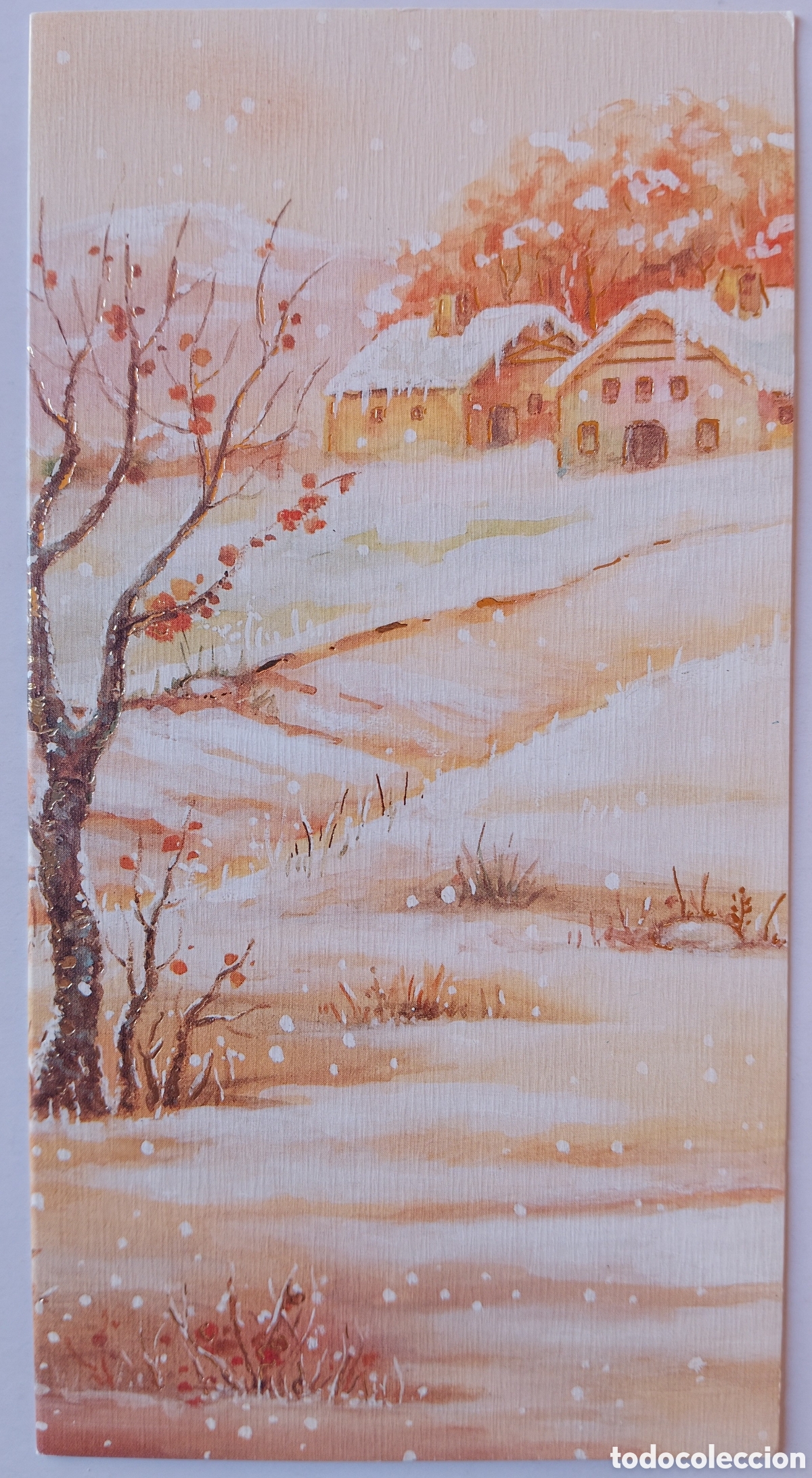 Postales: FELICITACI&Oacute;N NAVIDAD - EDICIONES SUBI - PAISAJE NEVADO