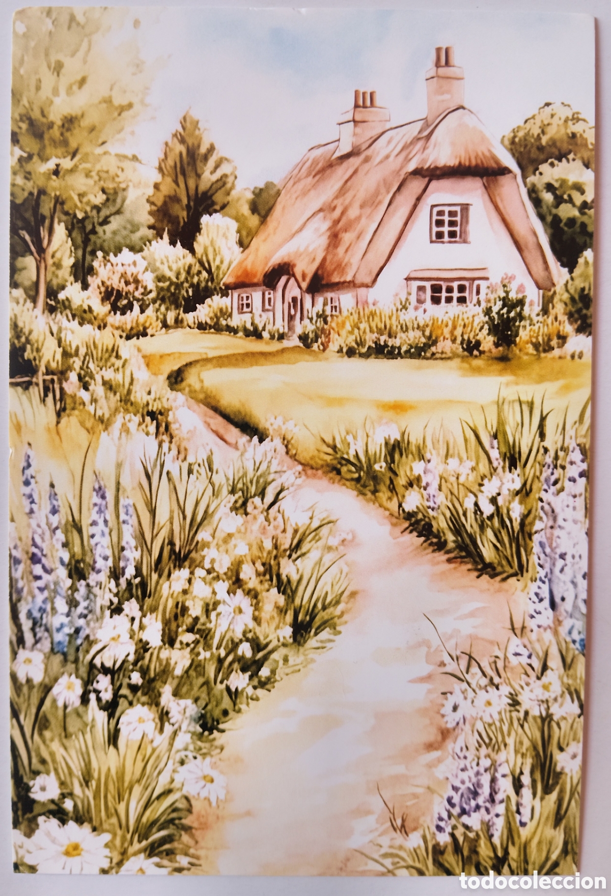 Postales: POSTAL - CASA CASITA COTTAGE FLORES - ESTILO ANTIGUO
