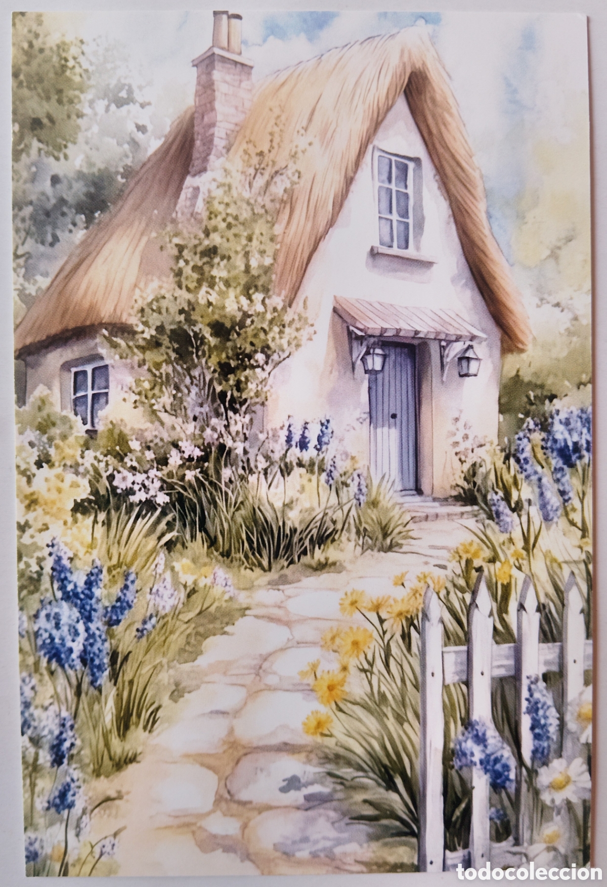 Postales: POSTAL - CASA CASITA COTTAGE FLORES - ESTILO ANTIGUO