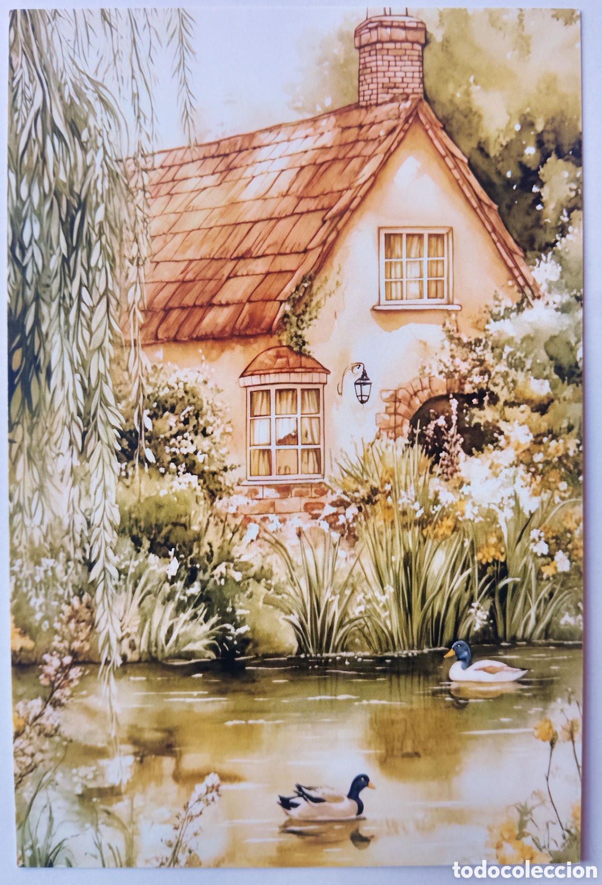 Postales: POSTAL - CASITA CASA COTTAGE PATOS - ESTILO ANTIGUO