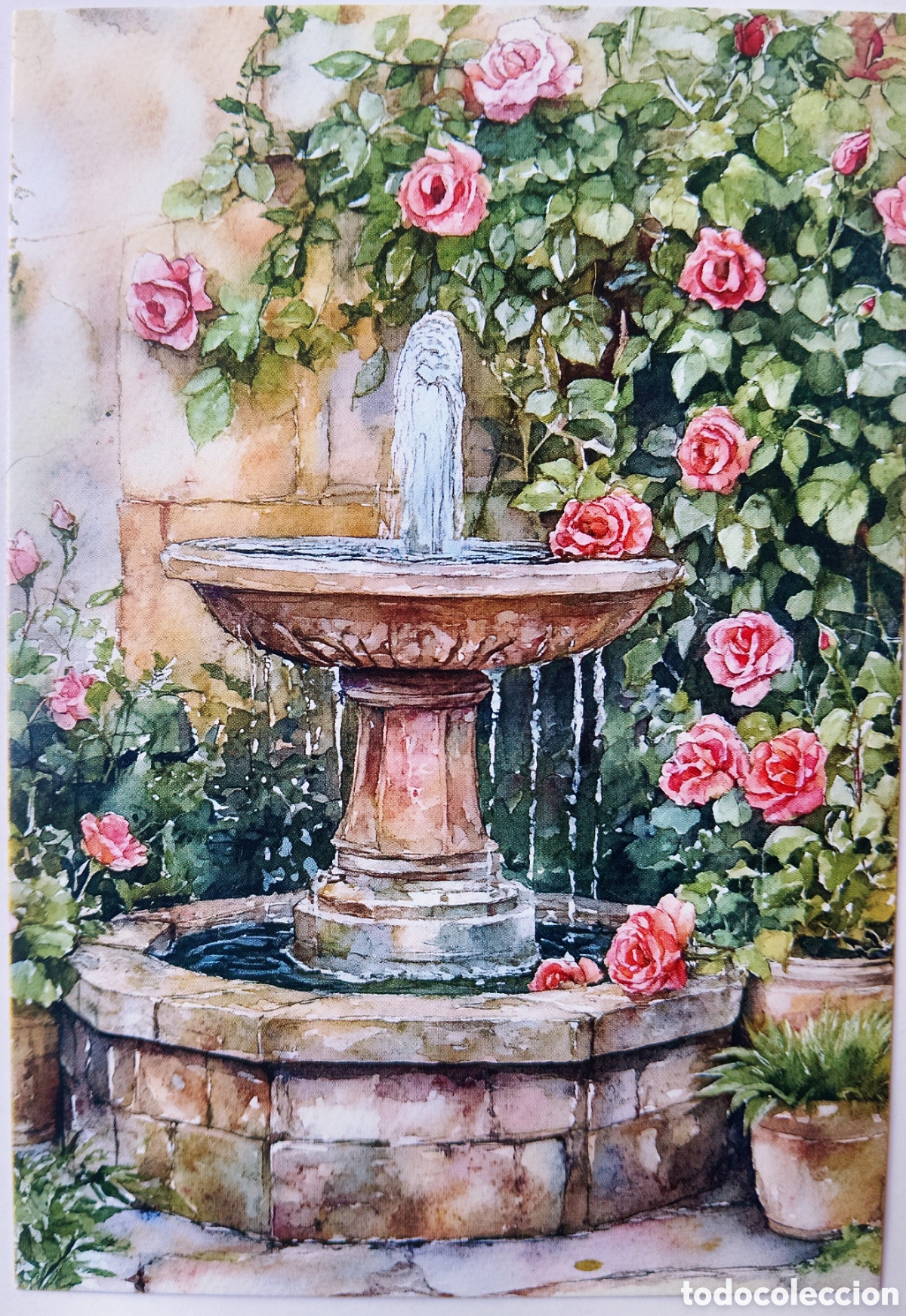 Postales: POSTAL - FUENTE ROSAS - ESTILO ANTIGUO