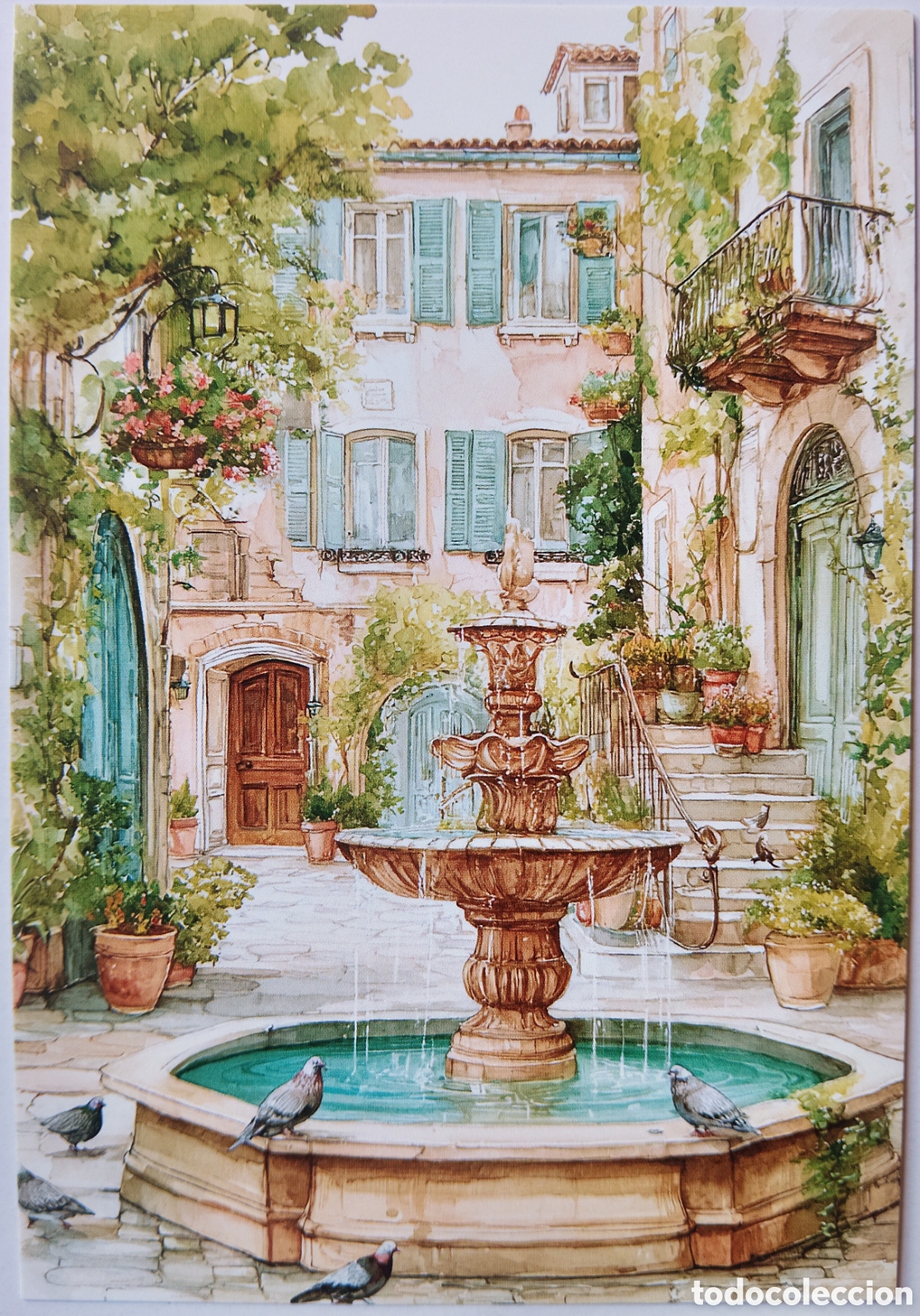 Postales: POSTAL - FUENTE PALOMAS - ESTILO ANTIGUO