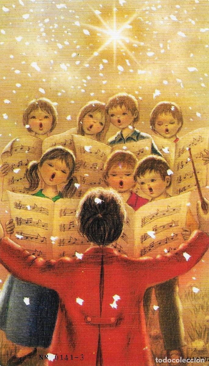 Postales: 0995K - ALTARRIBA - CORO NAVIDE&Ntilde;O- SERIE 6141.3 - DATA 1980 -13,5X7,8 CM