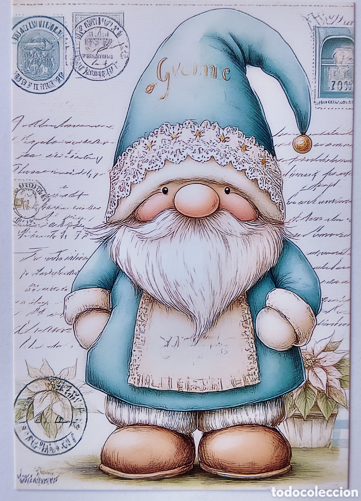 Postales: POSTAL NAVIDAD - GNOMO DUENDE - ESTILO ANTIGUO