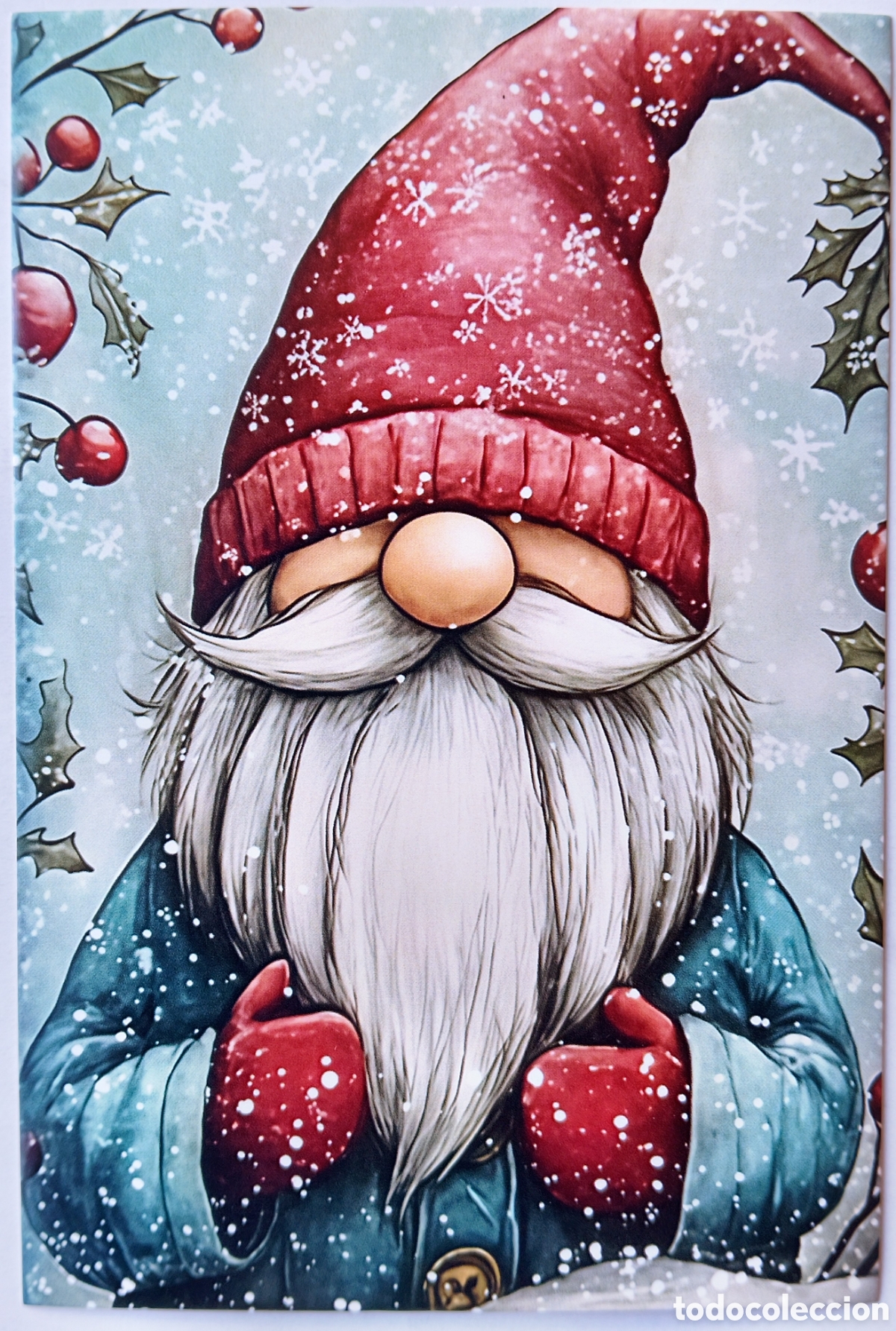 Postales: POSTAL NAVIDAD - GNOMO DUENDE NIEVE - ESTILO ANTIGUO