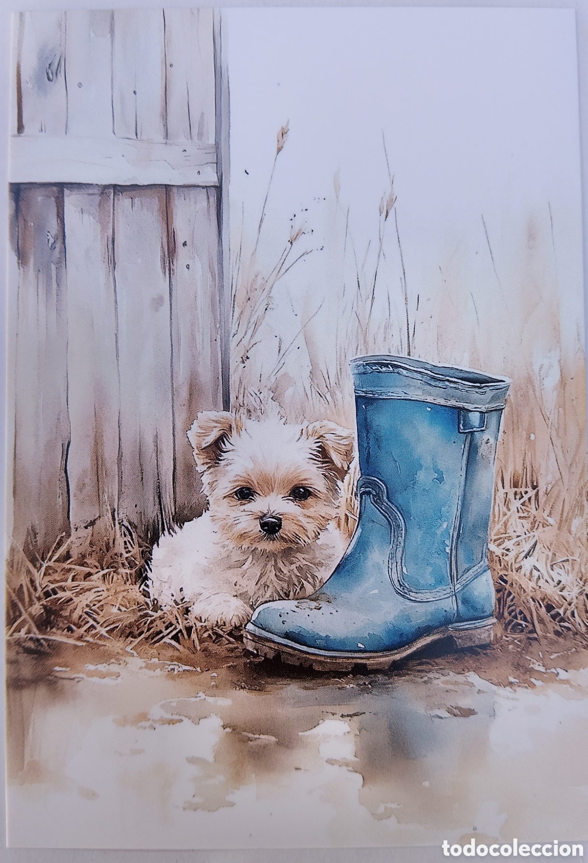 Postales: POSTAL - CACHORRO PERRITO BOTA - ESTILO ANTIGUO