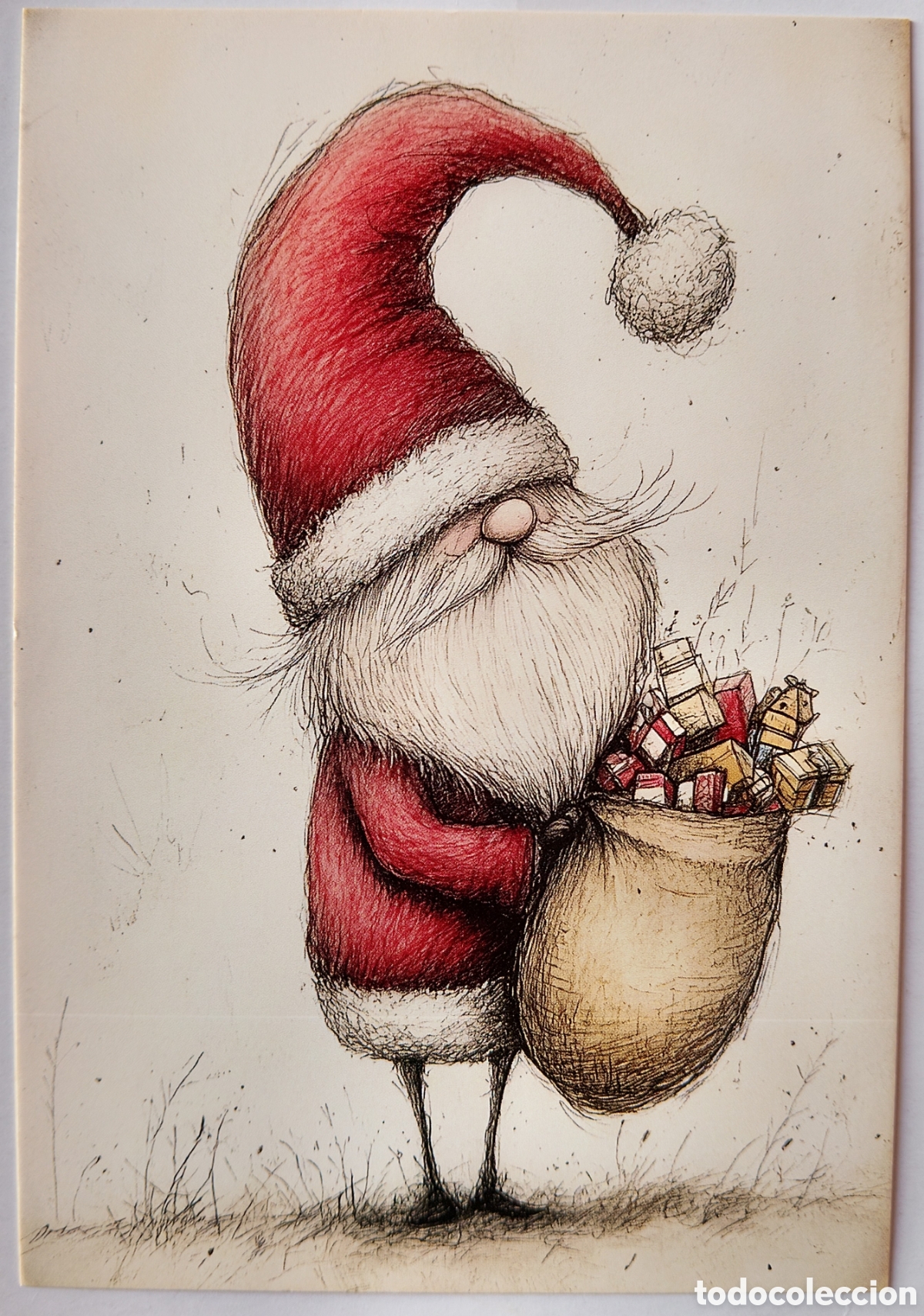 Postales: POSTAL NAVIDAD - PAP&Aacute; NOEL REGALOS - ESTILO ANTIGUO