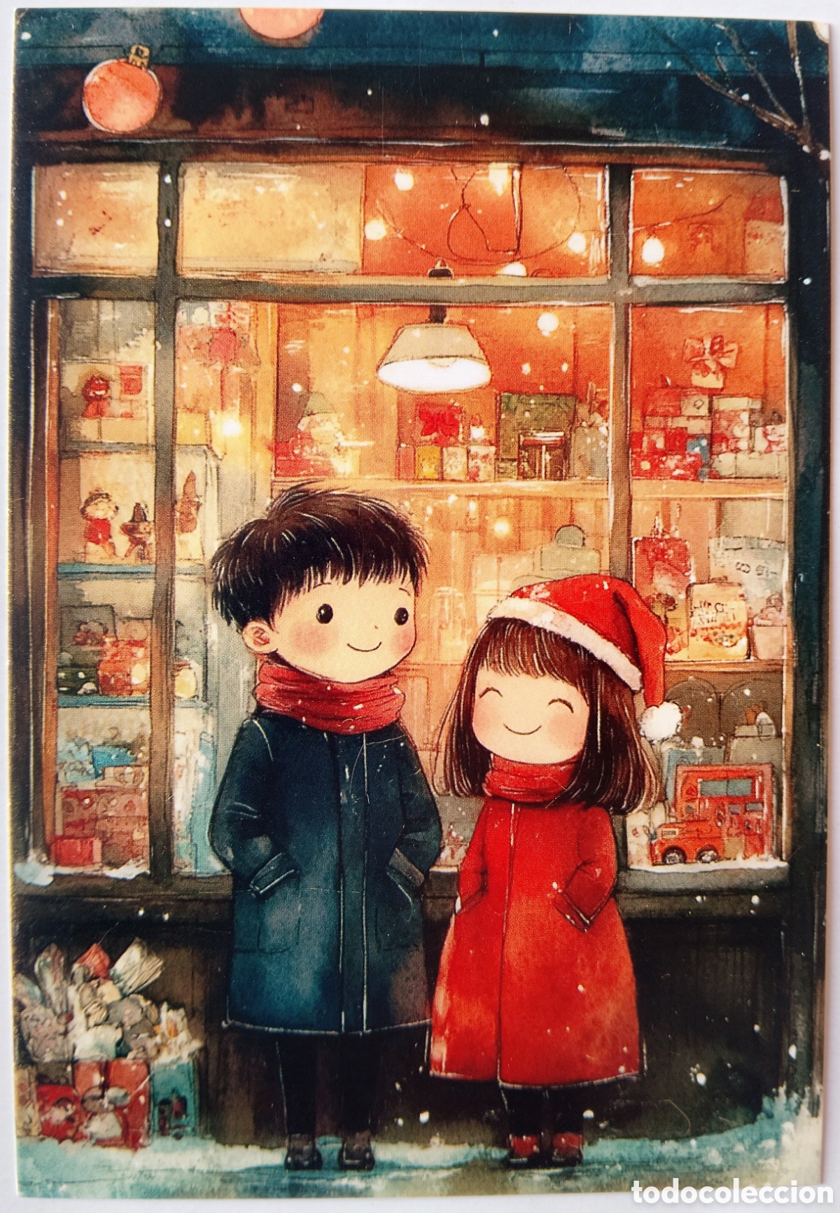 Postales: POSTAL NAVIDAD - NI&Ntilde;OS ESCAPARATE TIENDA JUGUETES