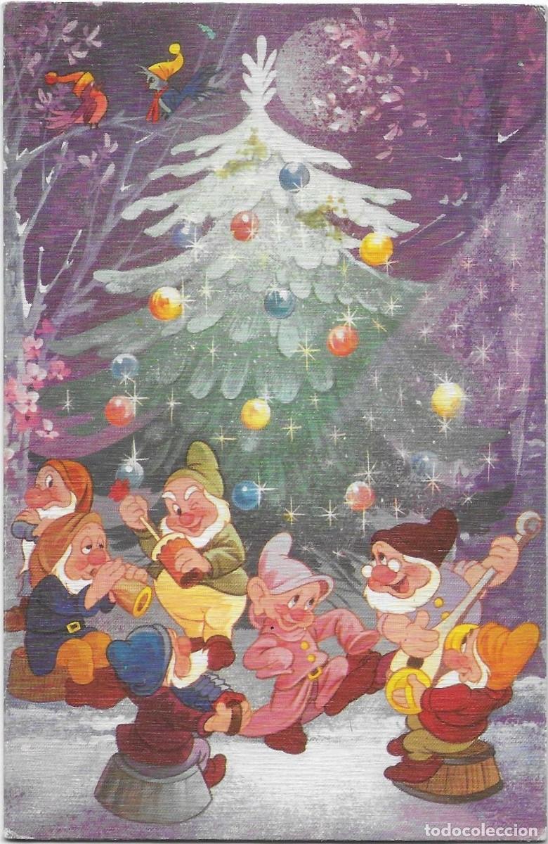 Postales: 7332Q - LOS 7 ENANITOS (WALT DISNEY) EDICIONES ORTIZ X142 -DIPTICA 13X8,5 CM- EDITADA EN 1976