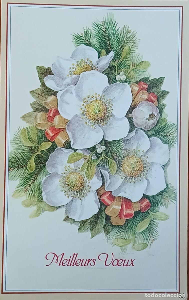 Postales: Felicitaci&oacute;n de A&ntilde;o Nuevo. Postal francesa.