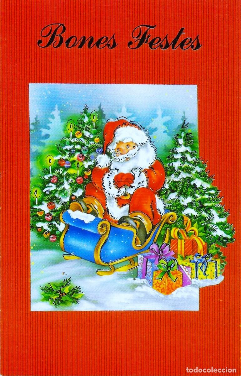 Postales: 7351Q - PAP&Aacute; NOEL, TRINEO, REGALOS - EDICIONES GOLDEN N&ordm; 139 - DIPTICA 13,8X8,8 CM