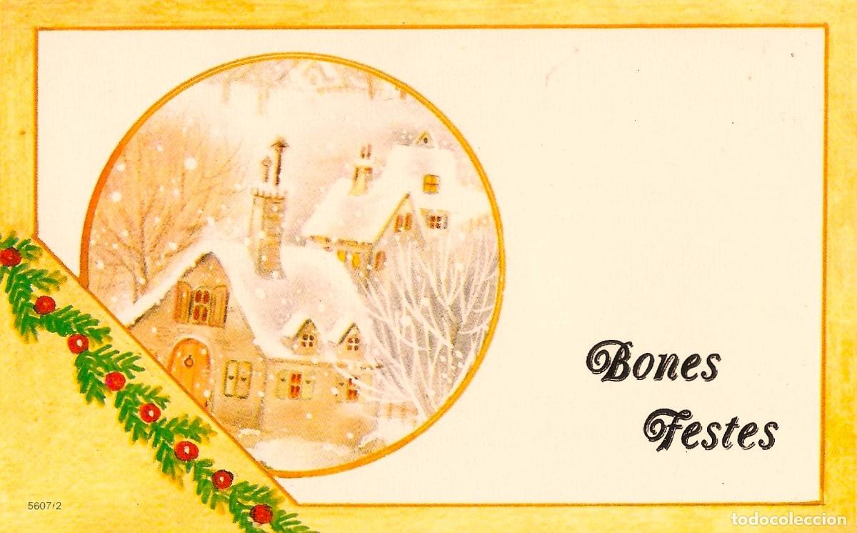 Postales: 7355Q - PAISAJE NEVADO- BONES FESTES - SERIE 5607.2 - 13,5X8,5 CM - NUEVA