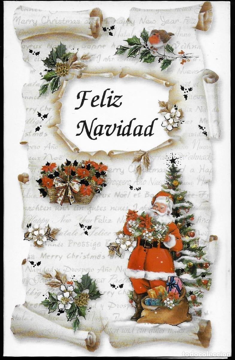 Postales: 7371Q - PAP&Aacute; NOEL, ADORNOS, &Aacute;RBOL NAVIDE&Ntilde;O - EDICIONES GOLDEN 204 - DIPTICA 13,8X8,8 CM - NUEVA